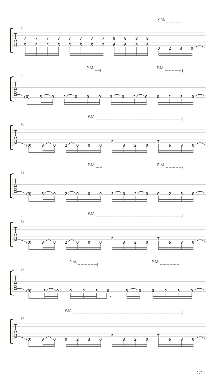 Structural Wound吉他谱