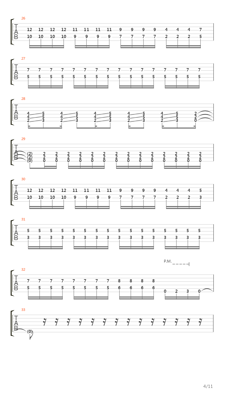 Structural Wound吉他谱