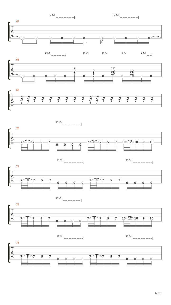 Structural Wound吉他谱