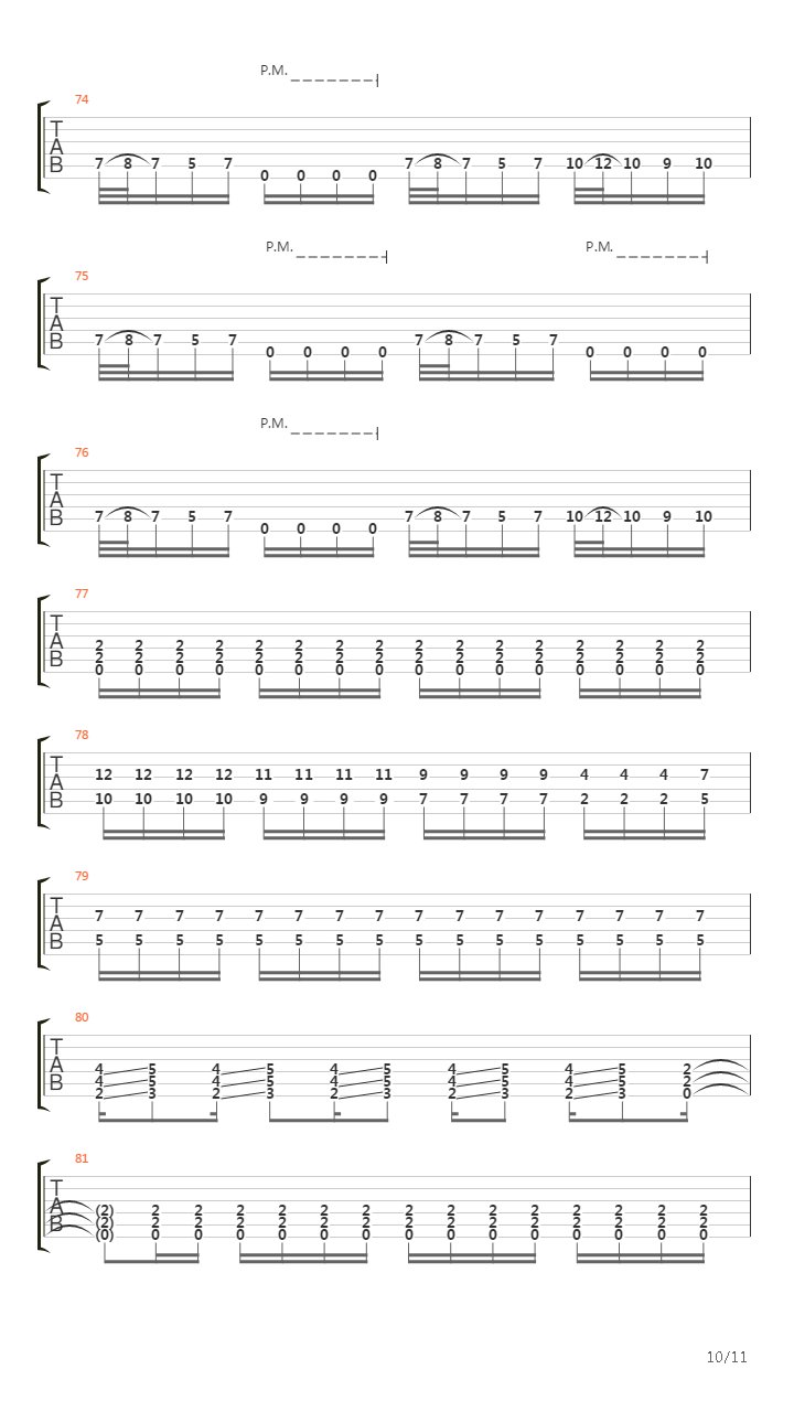 Structural Wound吉他谱