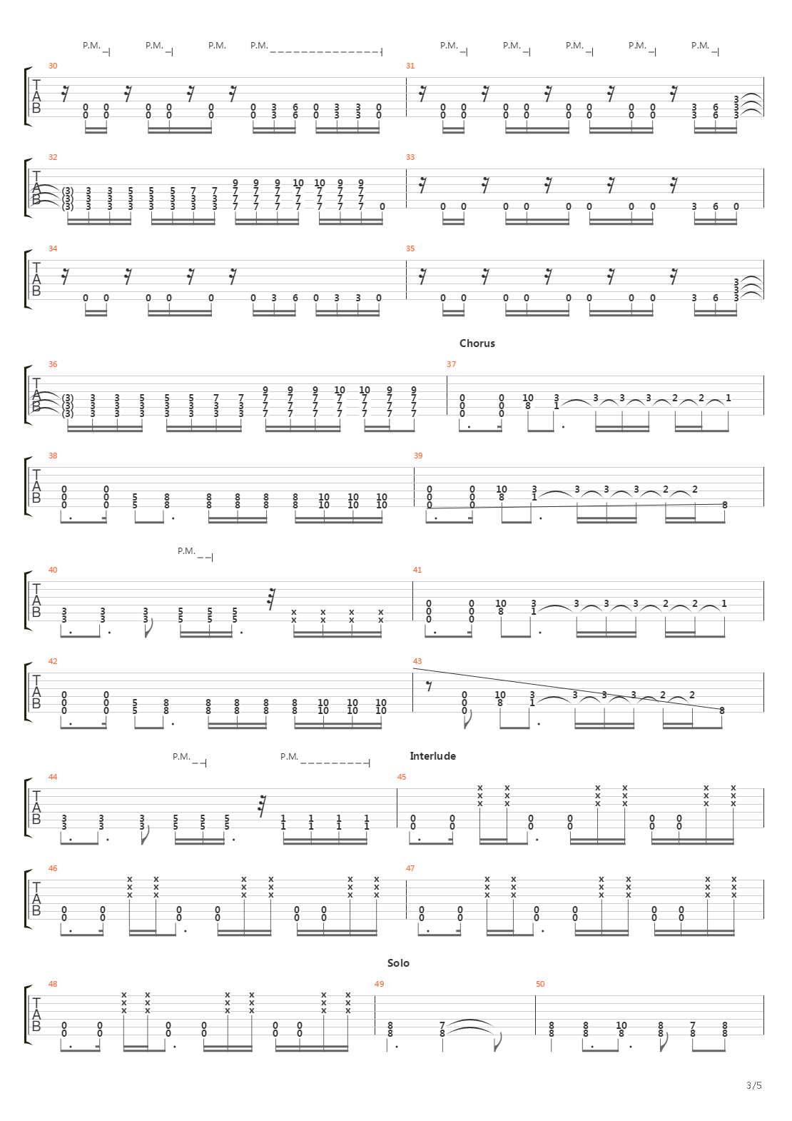 Stricken吉他谱