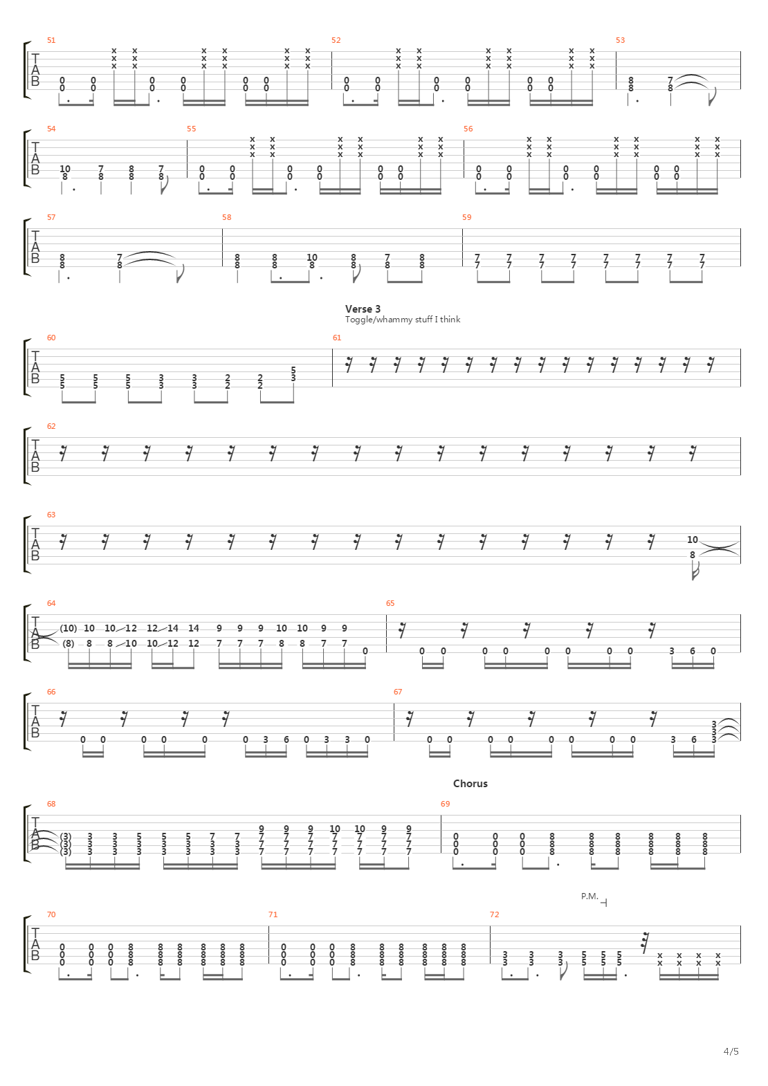 Stricken吉他谱