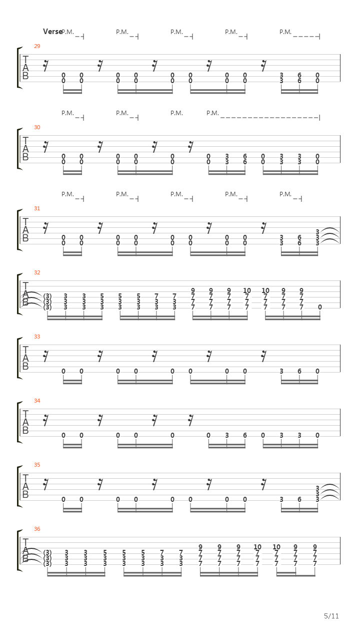 Stricken吉他谱