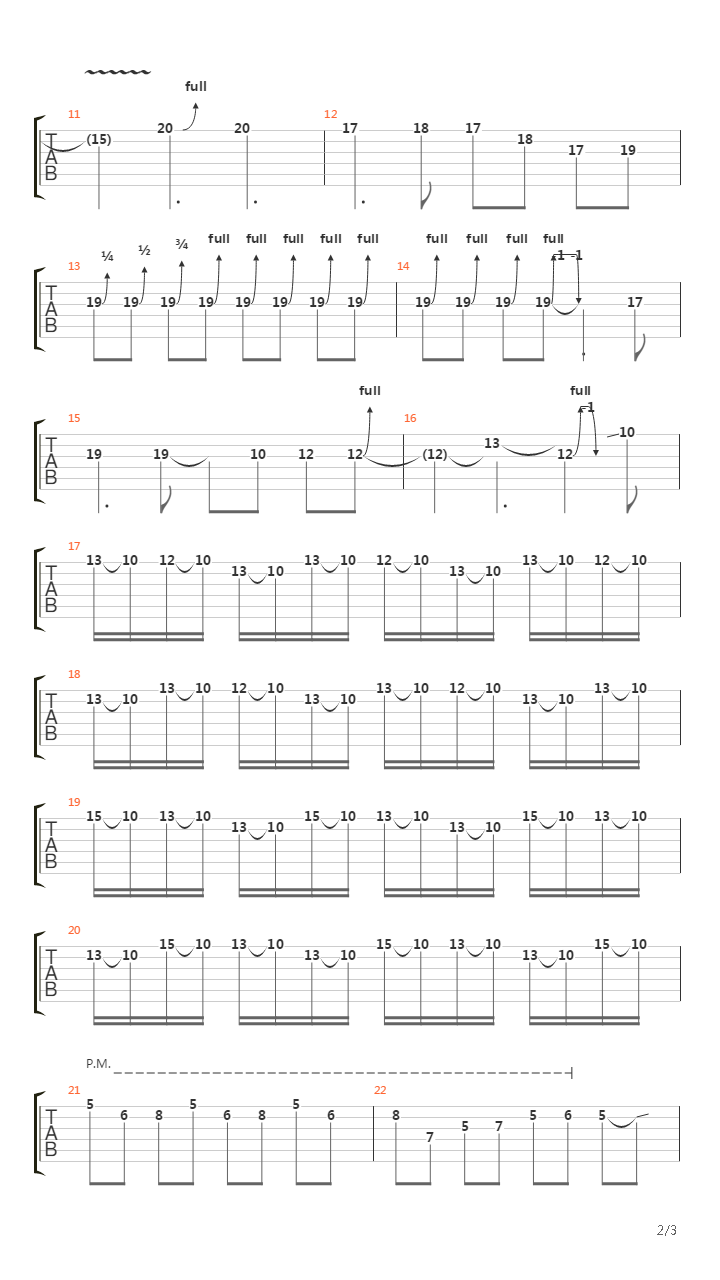 Stricken (Solo Played by David Escobar)吉他谱