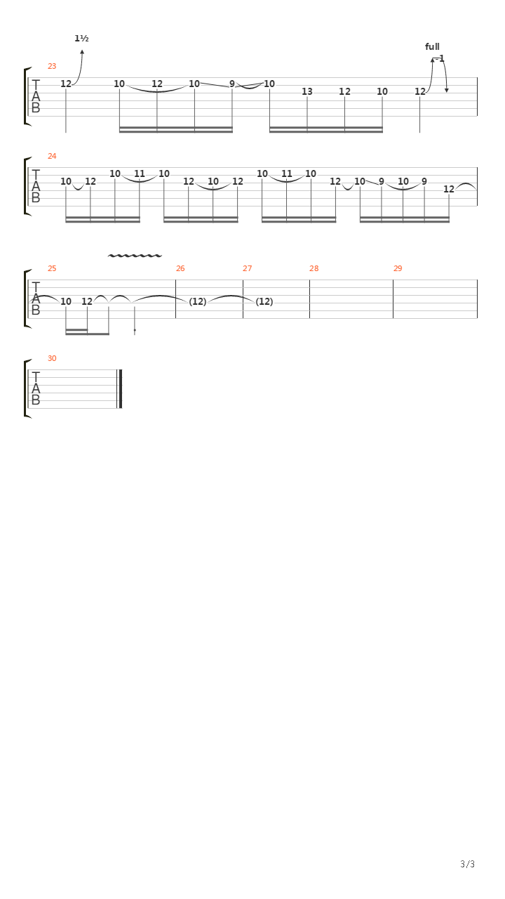 Stricken (Solo Played by David Escobar)吉他谱