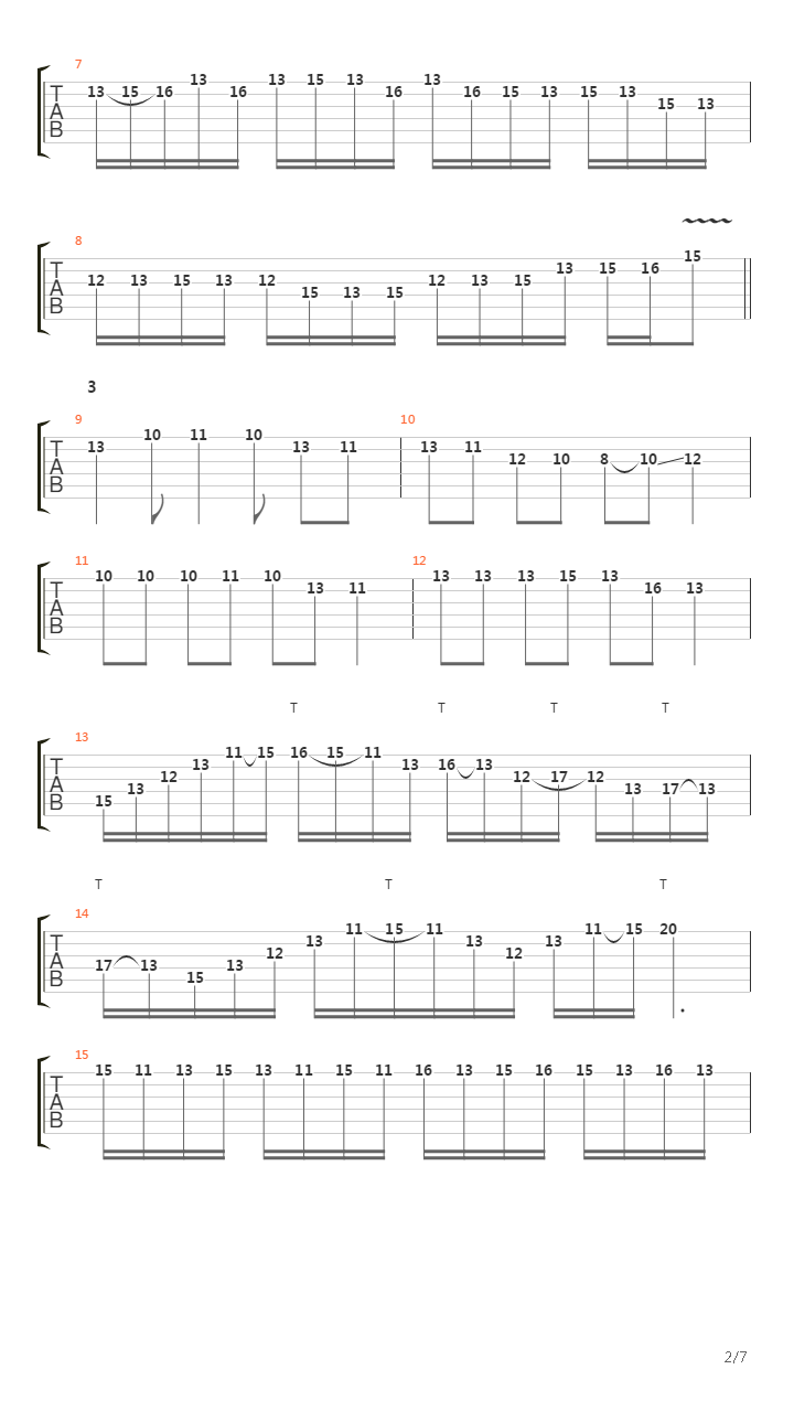 Through The Fire And The Flames (Solo Tutorial by Chris Zoupa)吉他谱