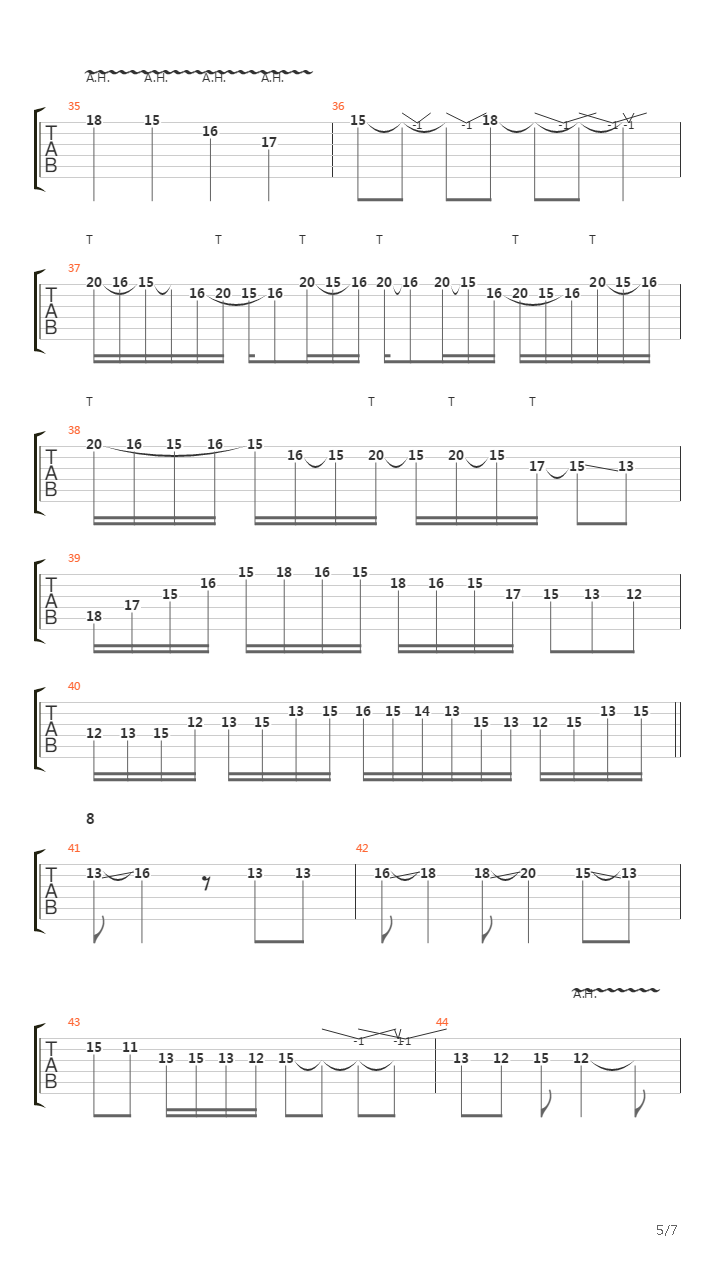 Through The Fire And The Flames (Solo Tutorial by Chris Zoupa)吉他谱