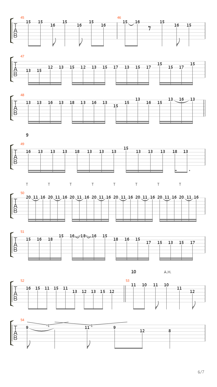 Through The Fire And The Flames (Solo Tutorial by Chris Zoupa)吉他谱