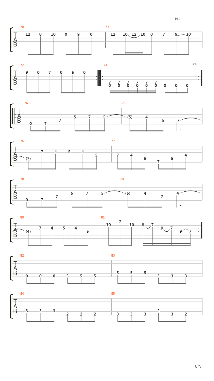 About To Crash (Reprise)吉他谱