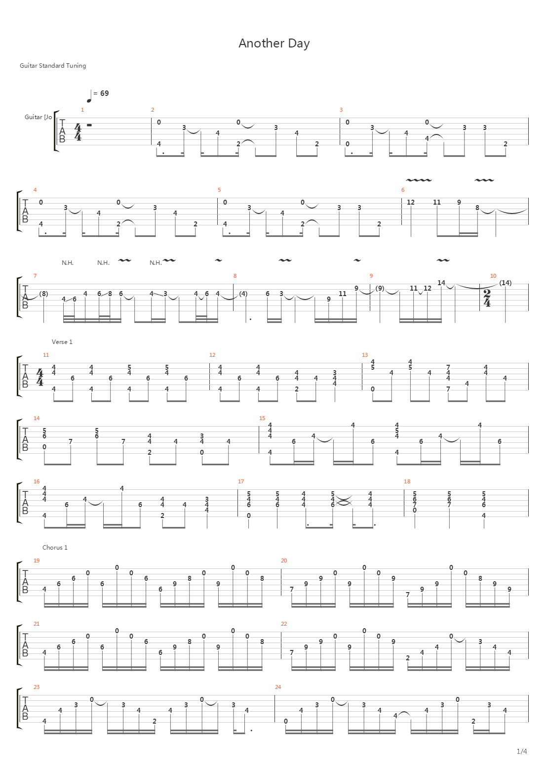 Another Day吉他谱