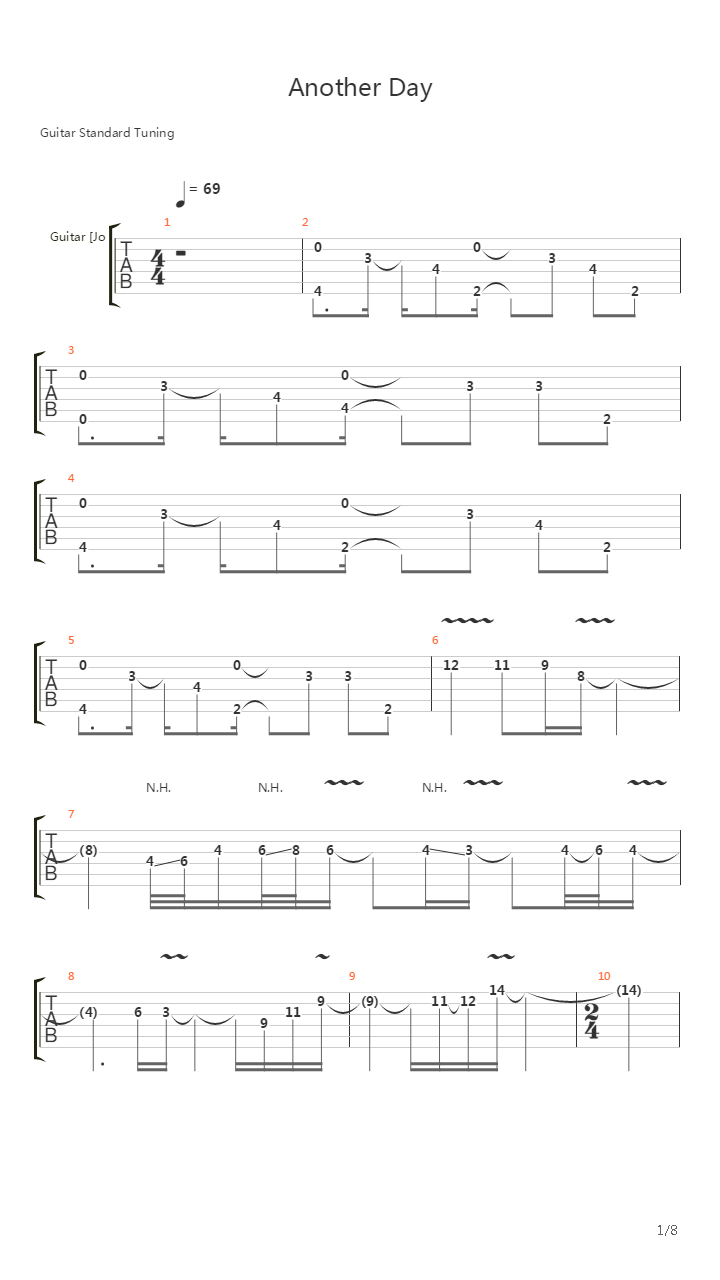 Another Day吉他谱