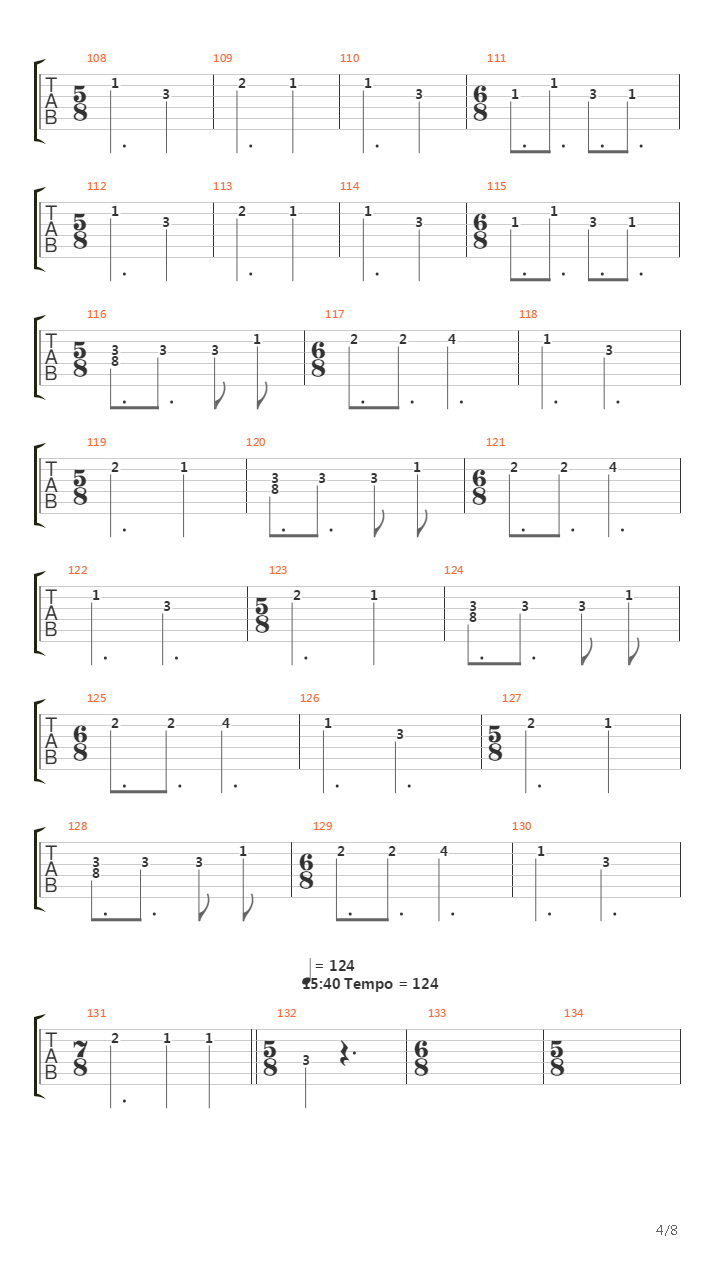 Octavarium吉他谱