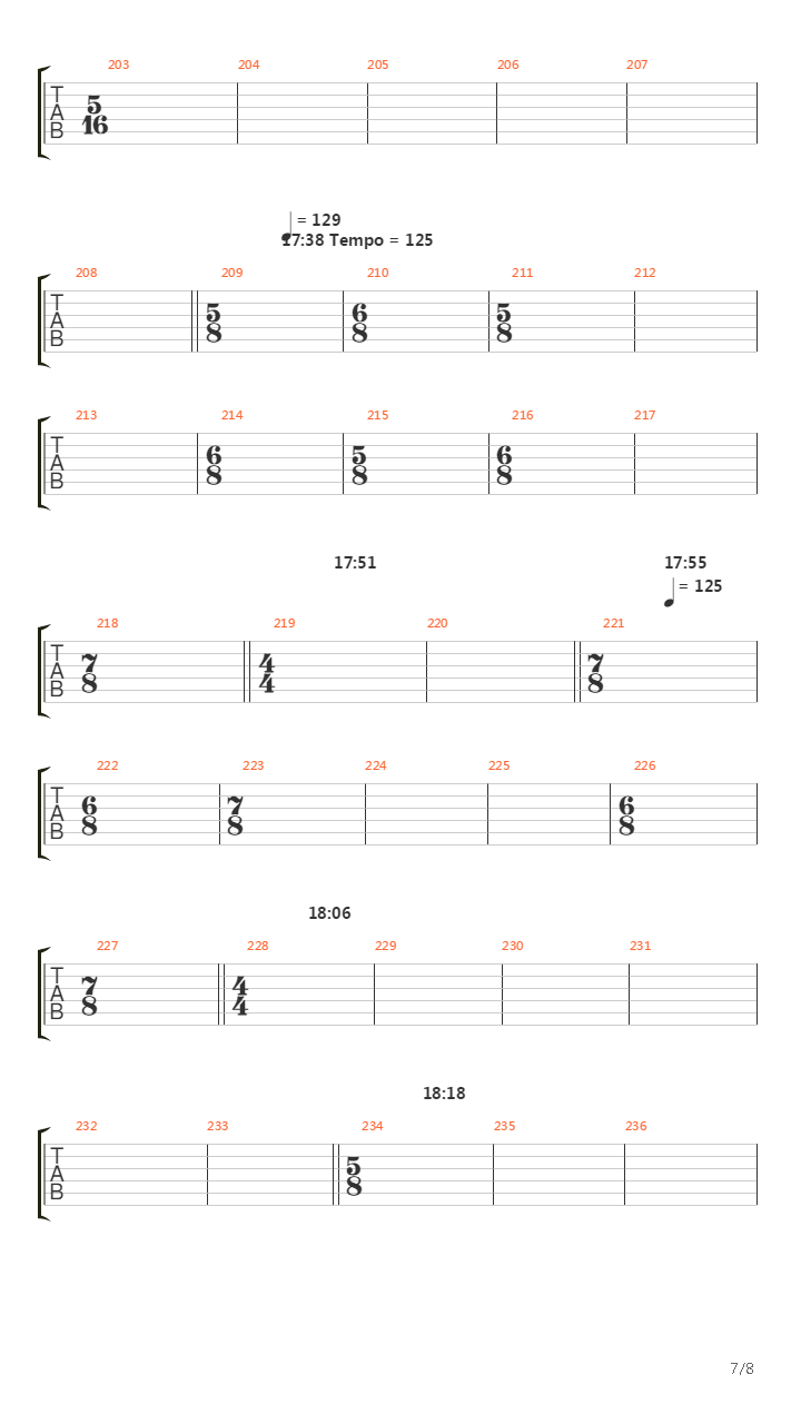 Octavarium吉他谱