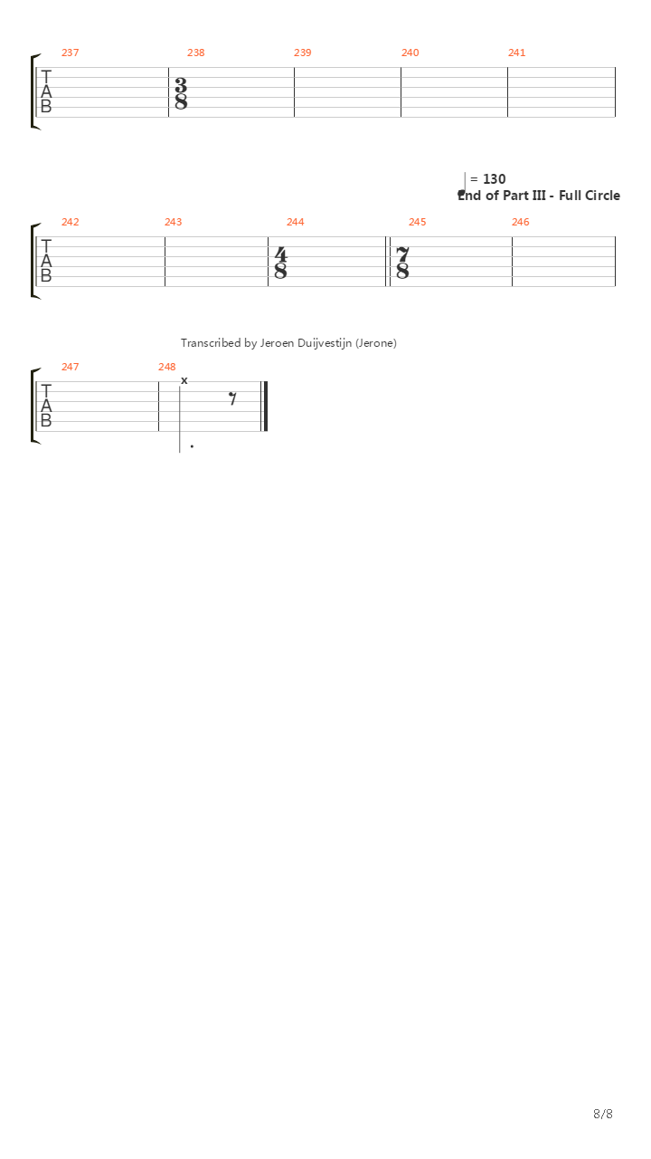 Octavarium吉他谱