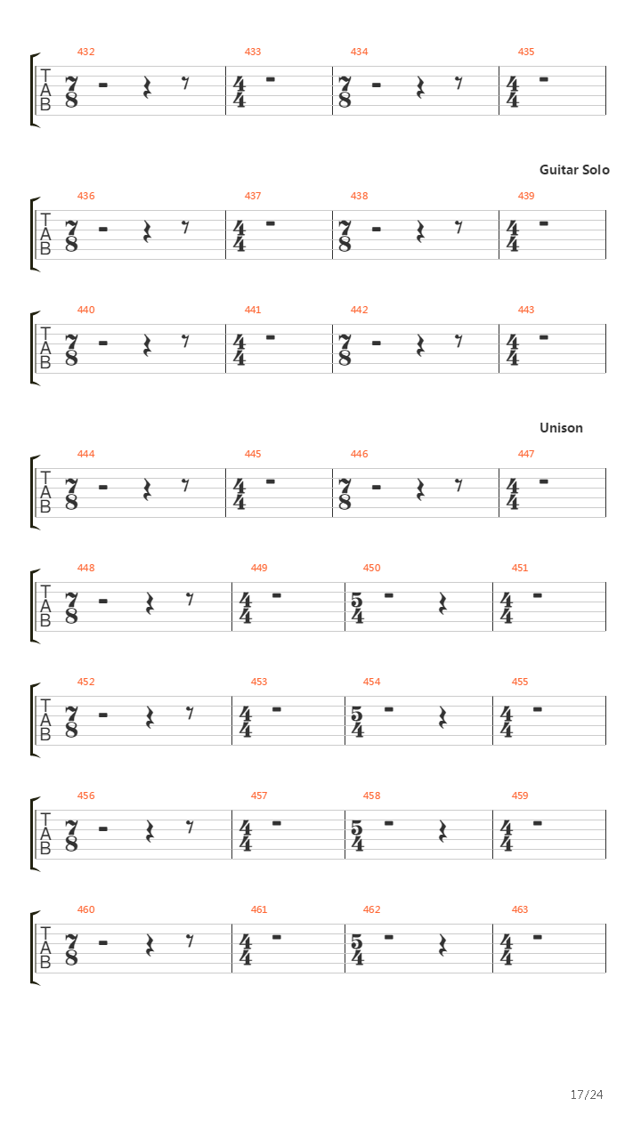 Octavarium吉他谱