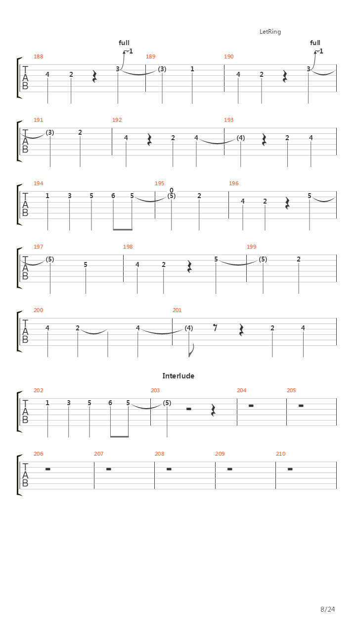 Octavarium吉他谱