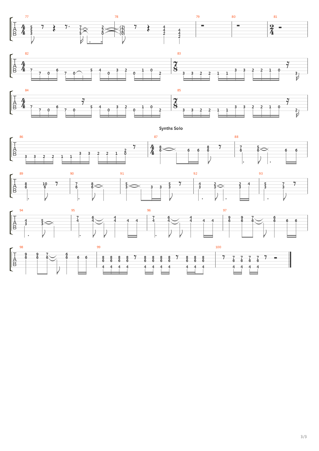 Overture 1928吉他谱