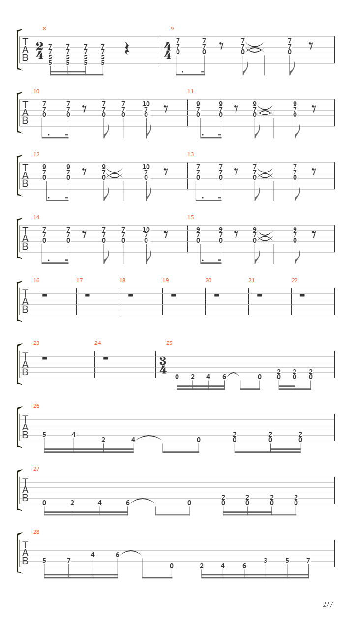 Overture 1928吉他谱