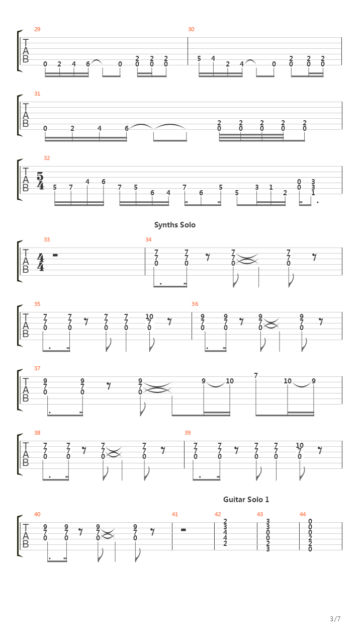 Overture 1928吉他谱