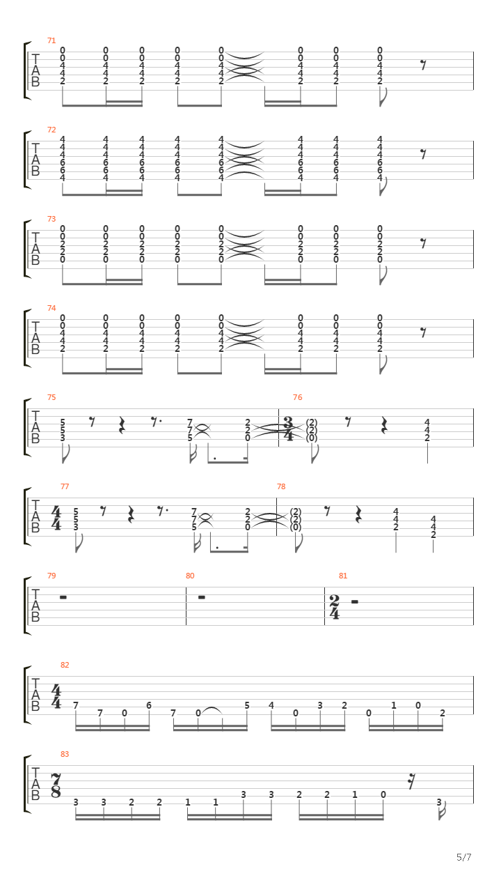 Overture 1928吉他谱