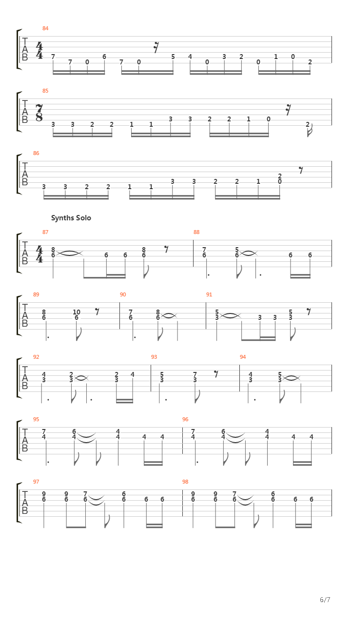 Overture 1928吉他谱