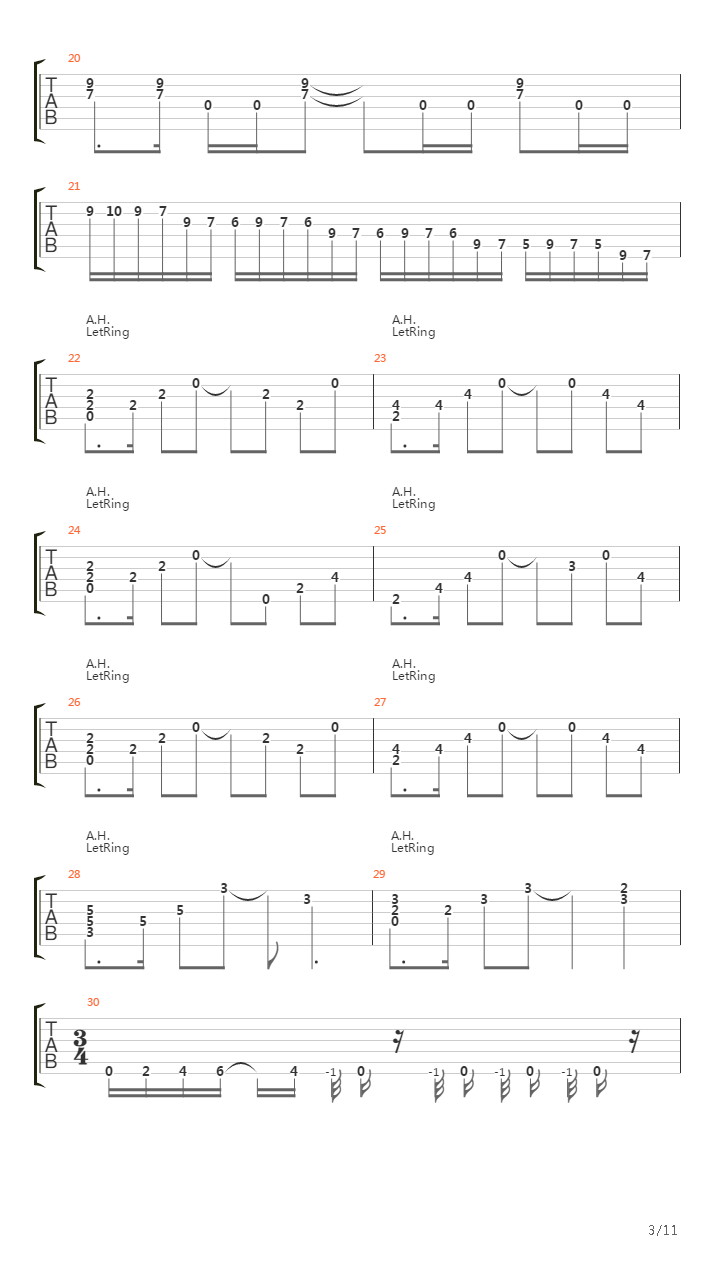 Overture 1928吉他谱