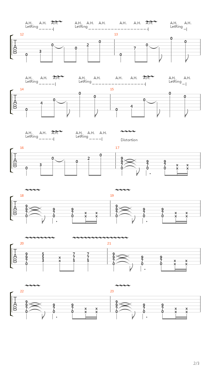 Pull Me Under (Intro)吉他谱