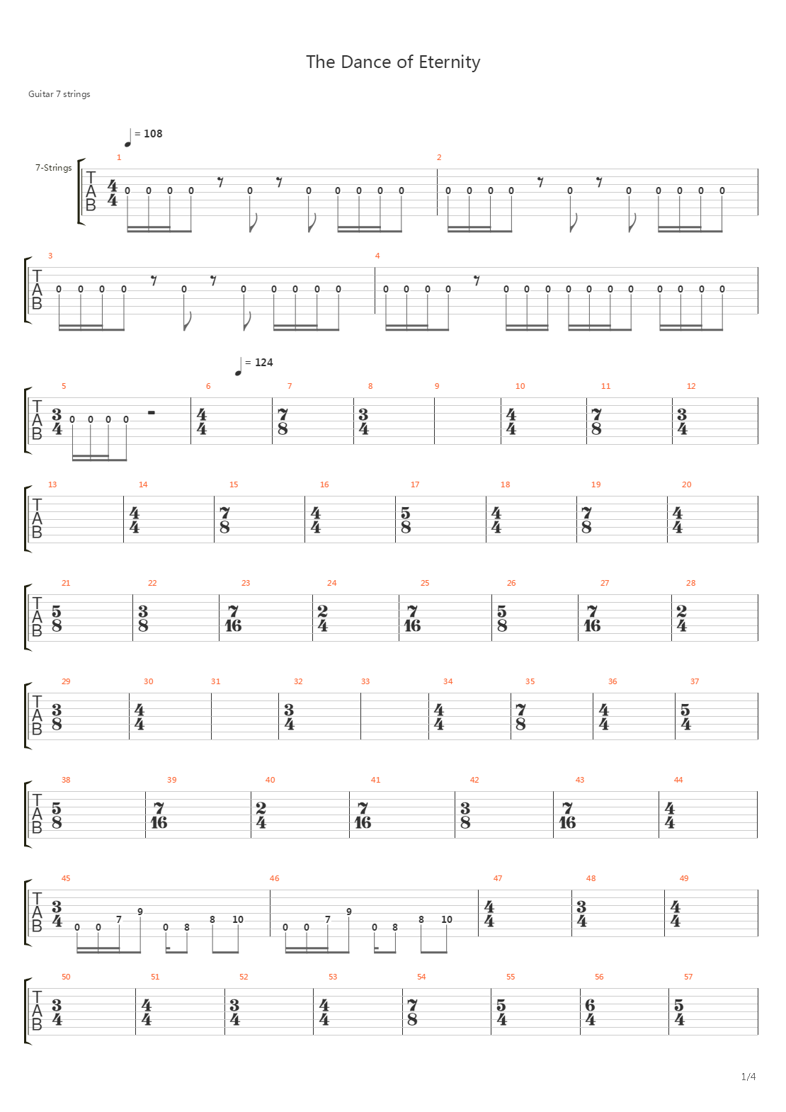The Dance of Eternity吉他谱