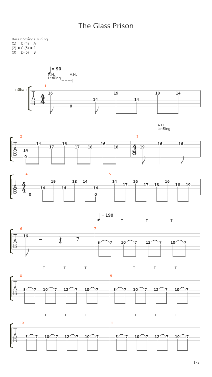 The Glass Prison (Parts)吉他谱