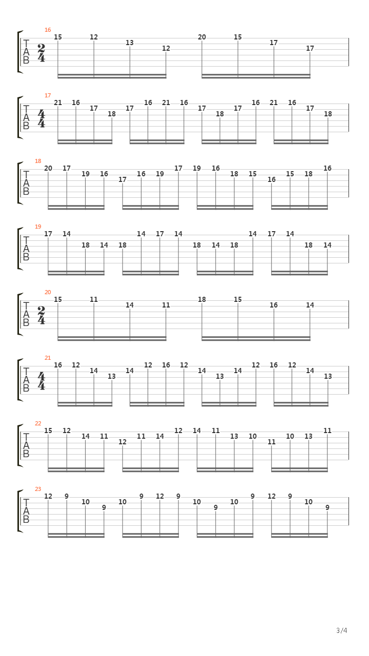 The Glass Prison (arpeggios)吉他谱