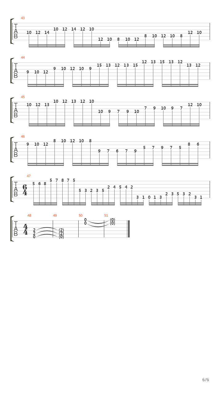 Erotomania (Solo Played by David Escobar)吉他谱