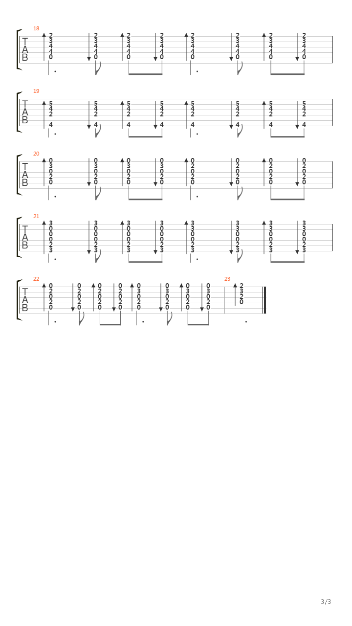 Regression吉他谱