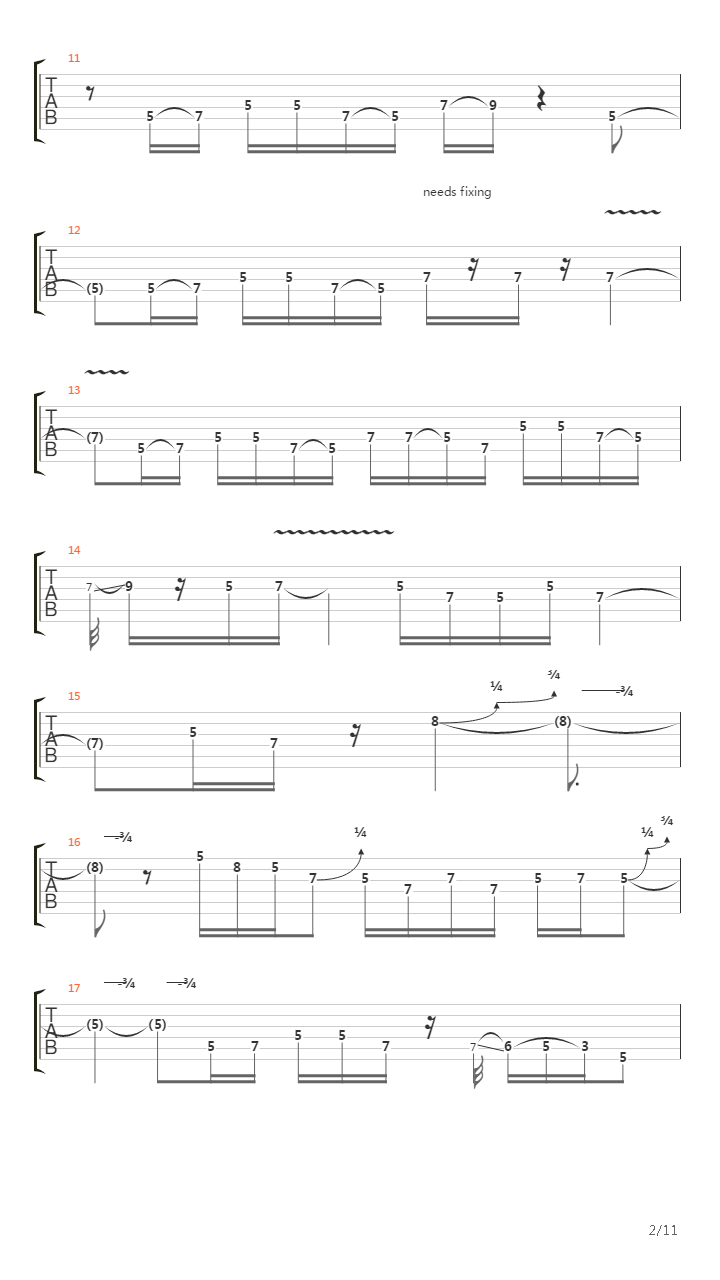 Rock Disipline video - Intro Solo吉他谱