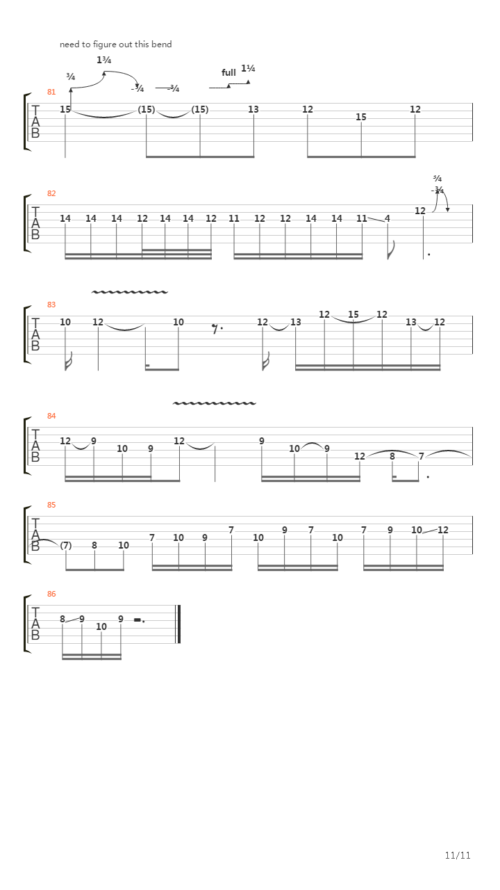 Rock Disipline video - Intro Solo吉他谱