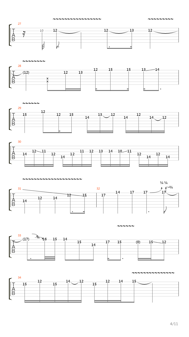 Rock Disipline video - Intro Solo吉他谱