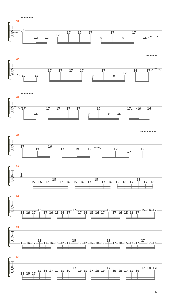 Rock Disipline video - Intro Solo吉他谱