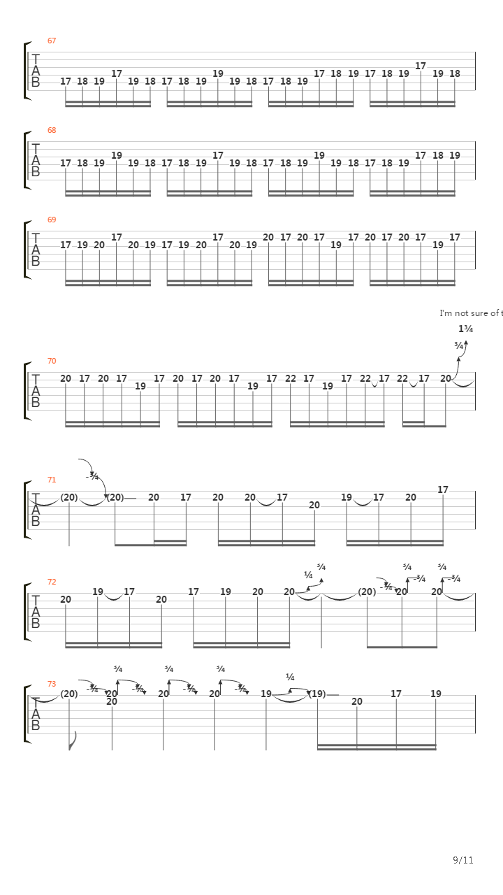 Rock Disipline video - Intro Solo吉他谱