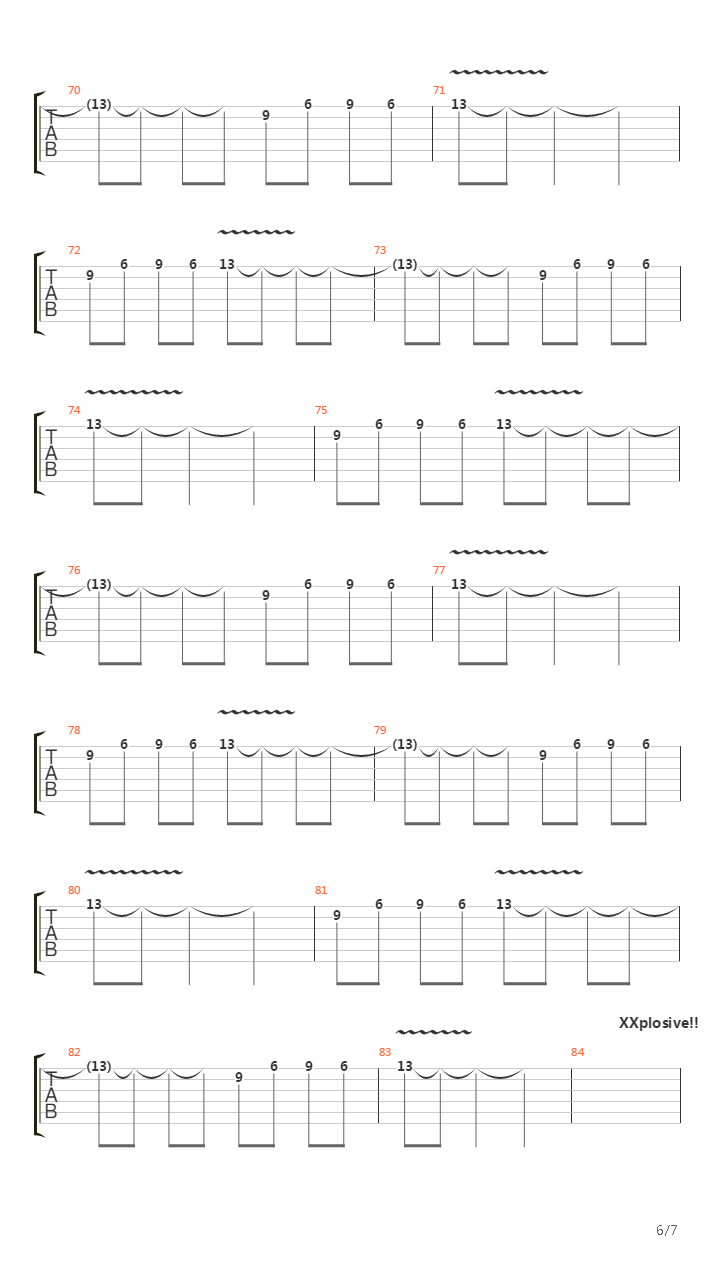 Xxplosive吉他谱