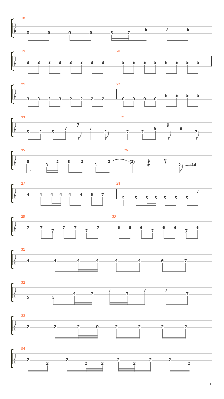 Period吉他谱