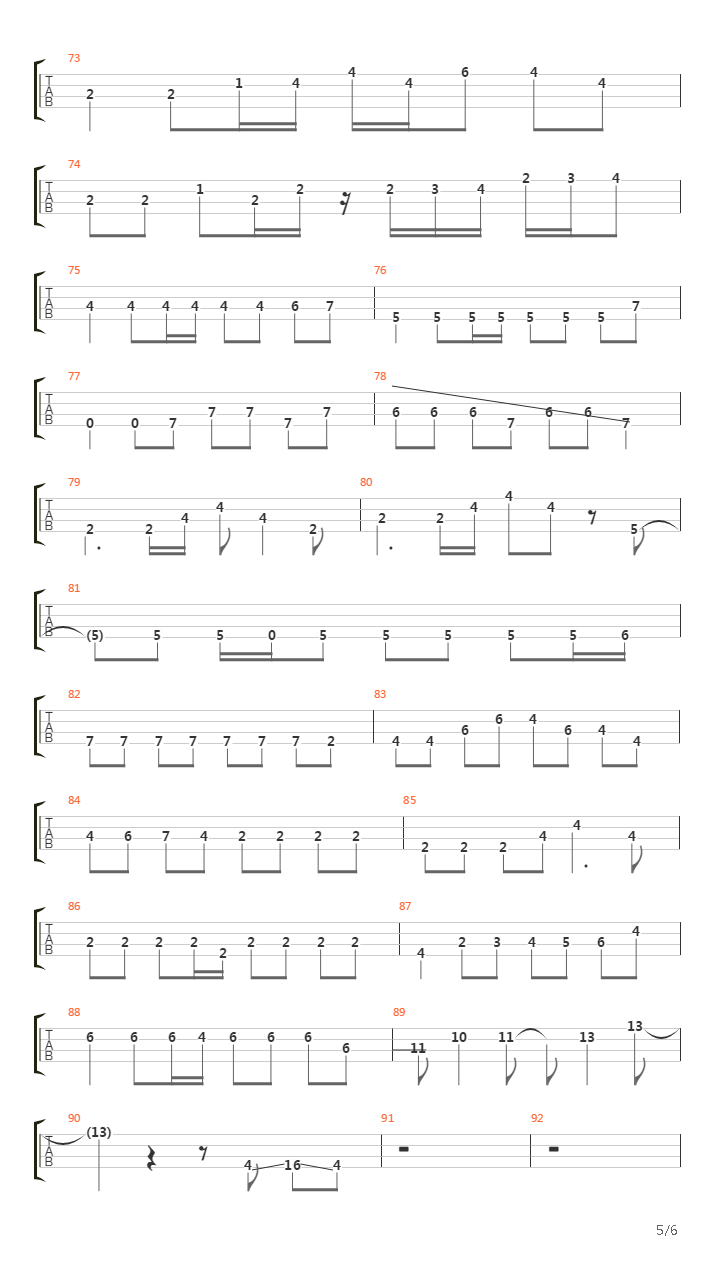 Period吉他谱