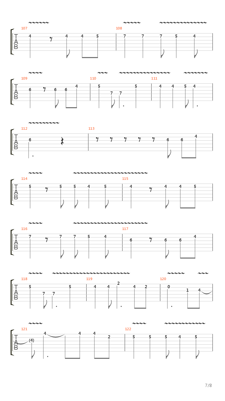 找一個字代替(Rock version)吉他谱