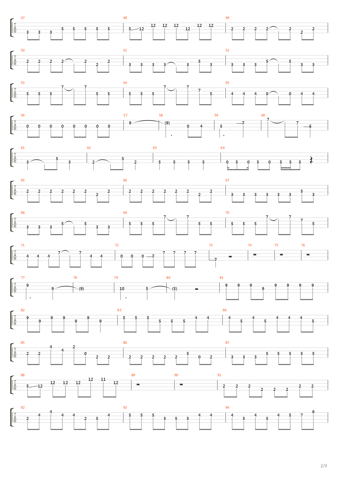 Winding Road吉他谱