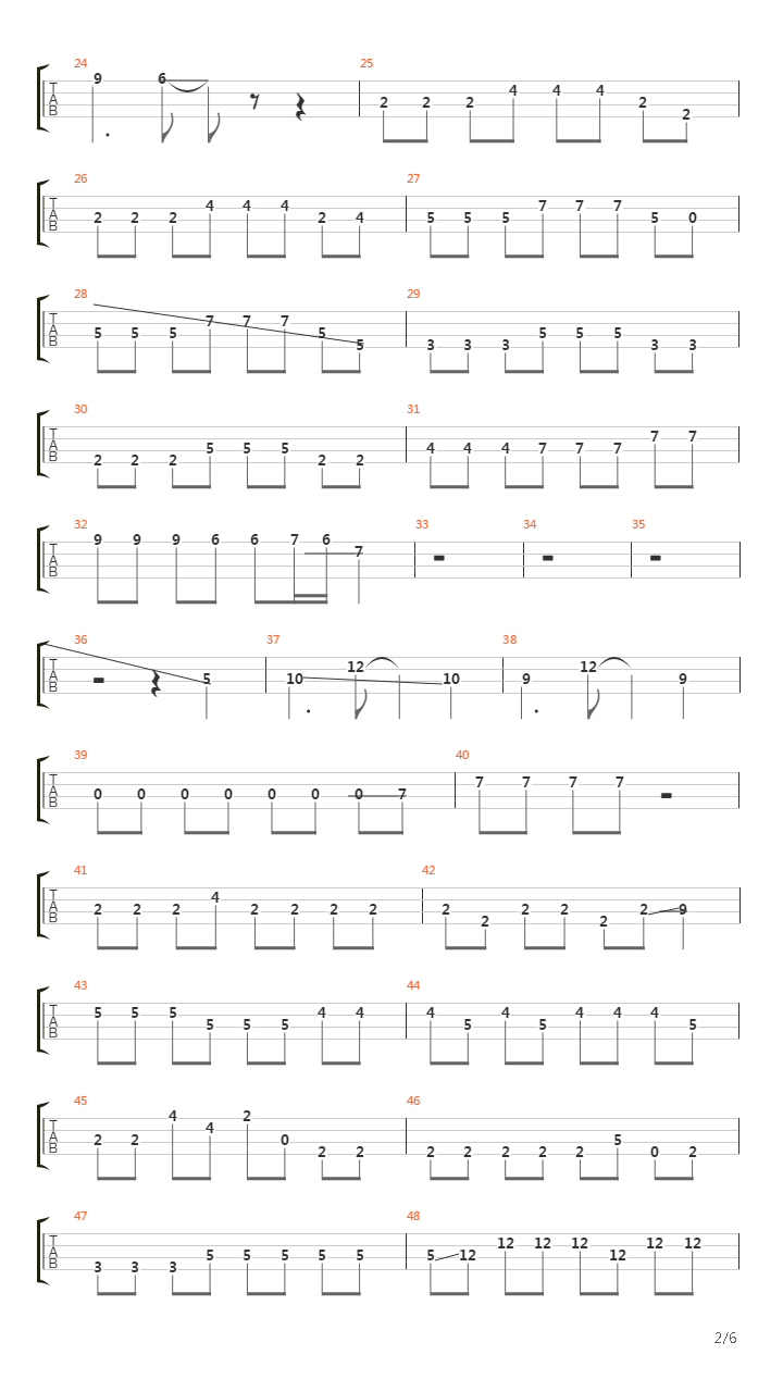 Winding Road吉他谱