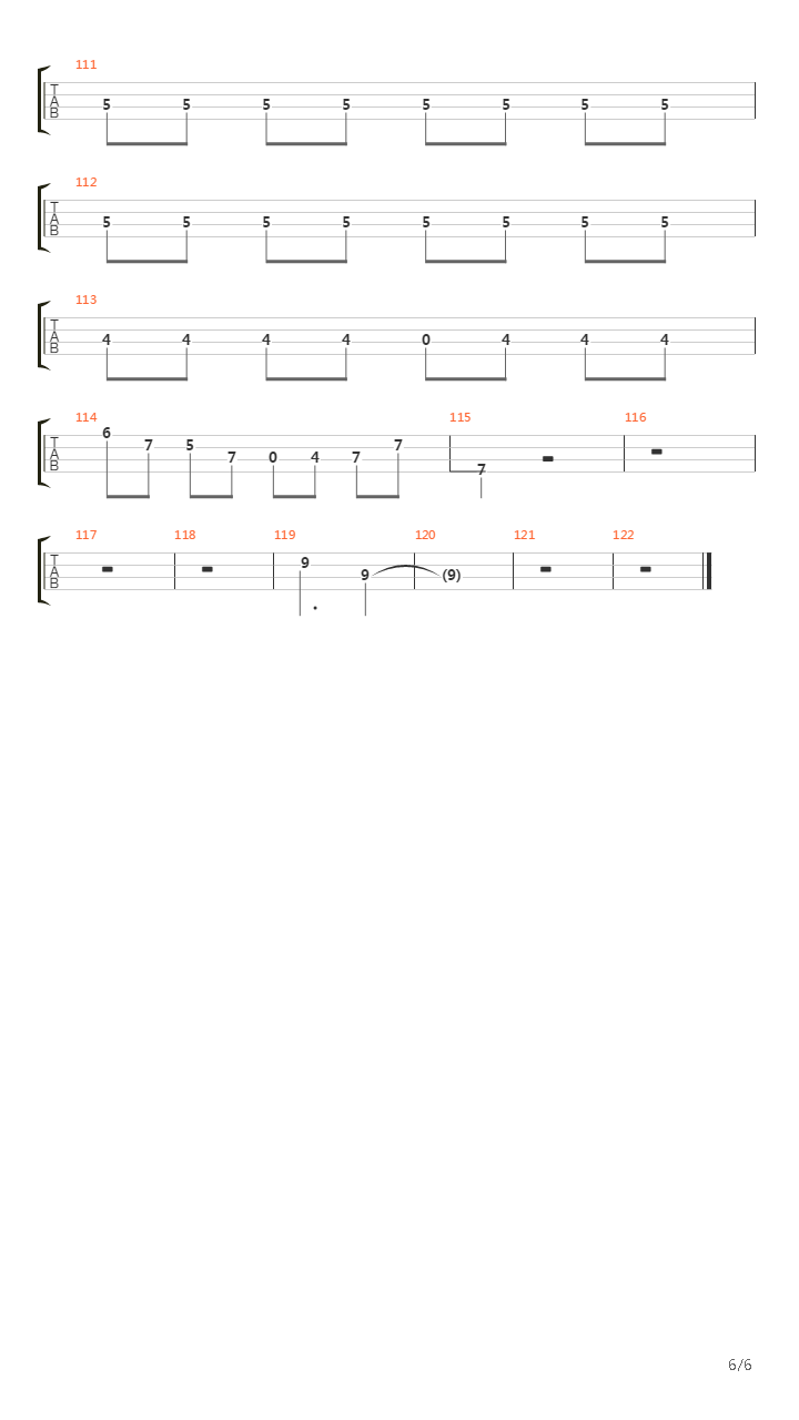 Winding Road吉他谱