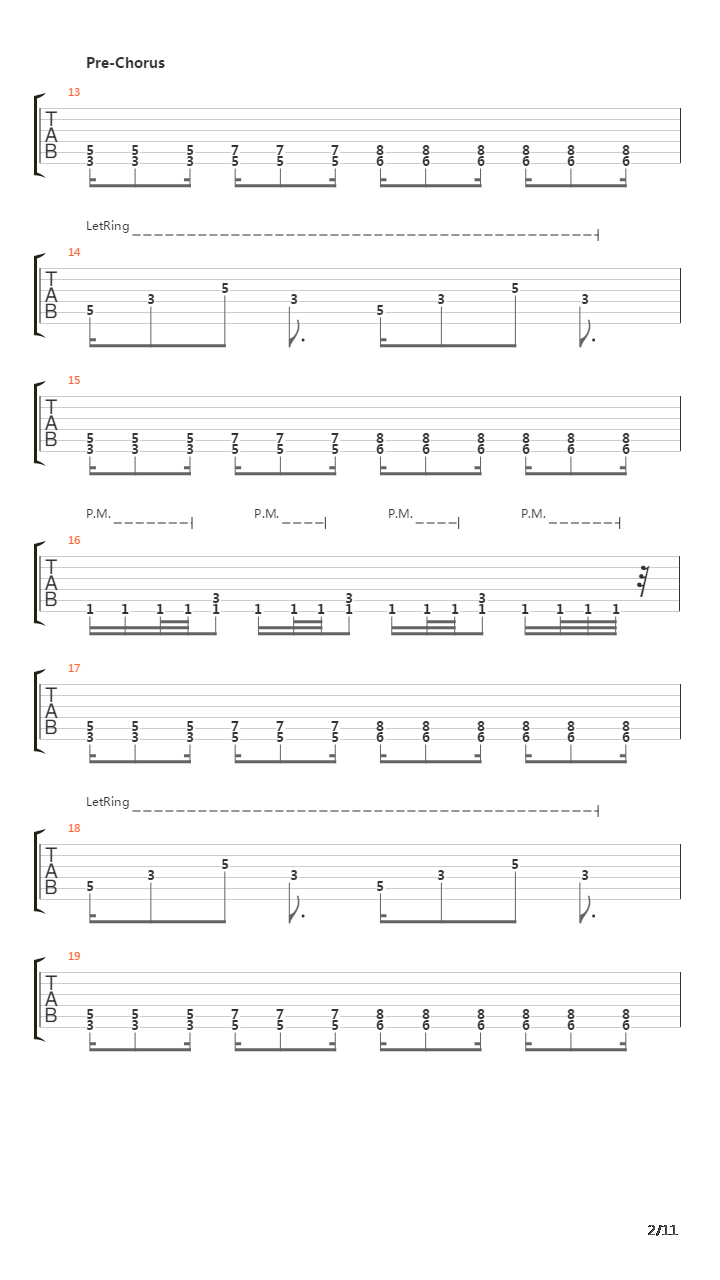 All The Right Words吉他谱