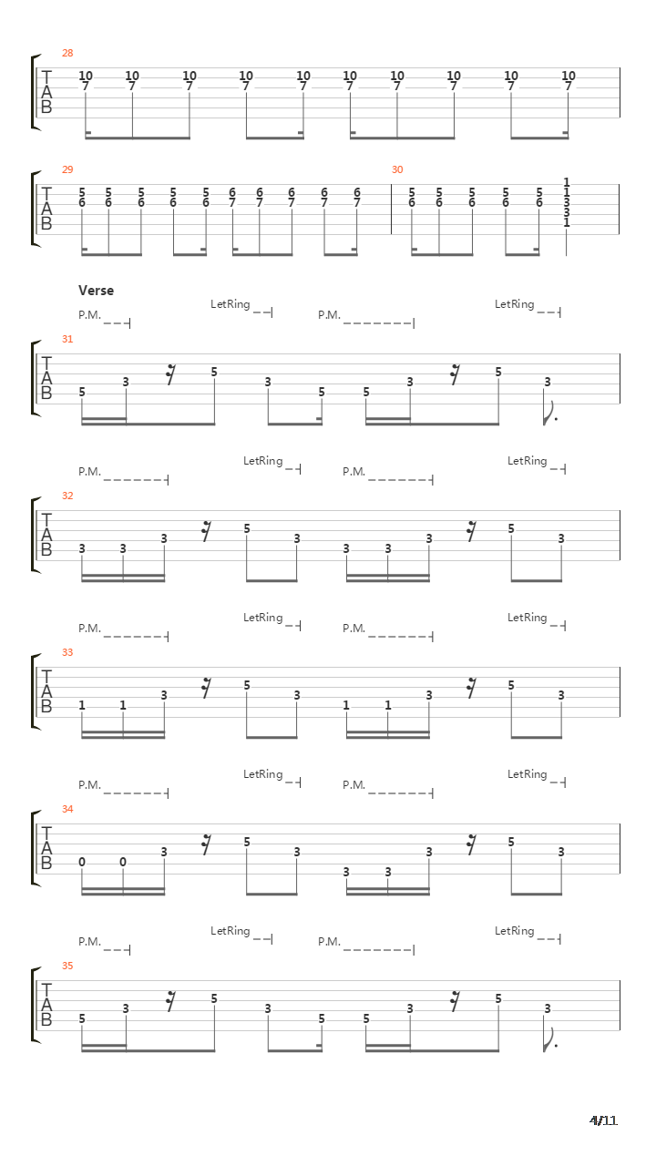 All The Right Words吉他谱