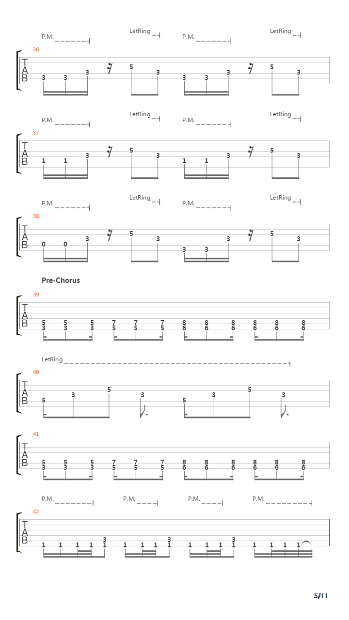 All The Right Words吉他谱