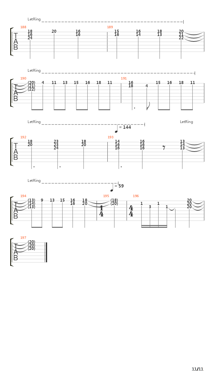 Rokutousei No Yoru吉他谱