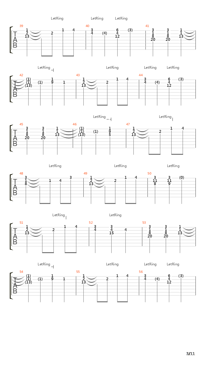 Rokutousei No Yoru吉他谱