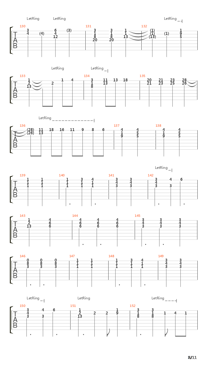 Rokutousei No Yoru吉他谱